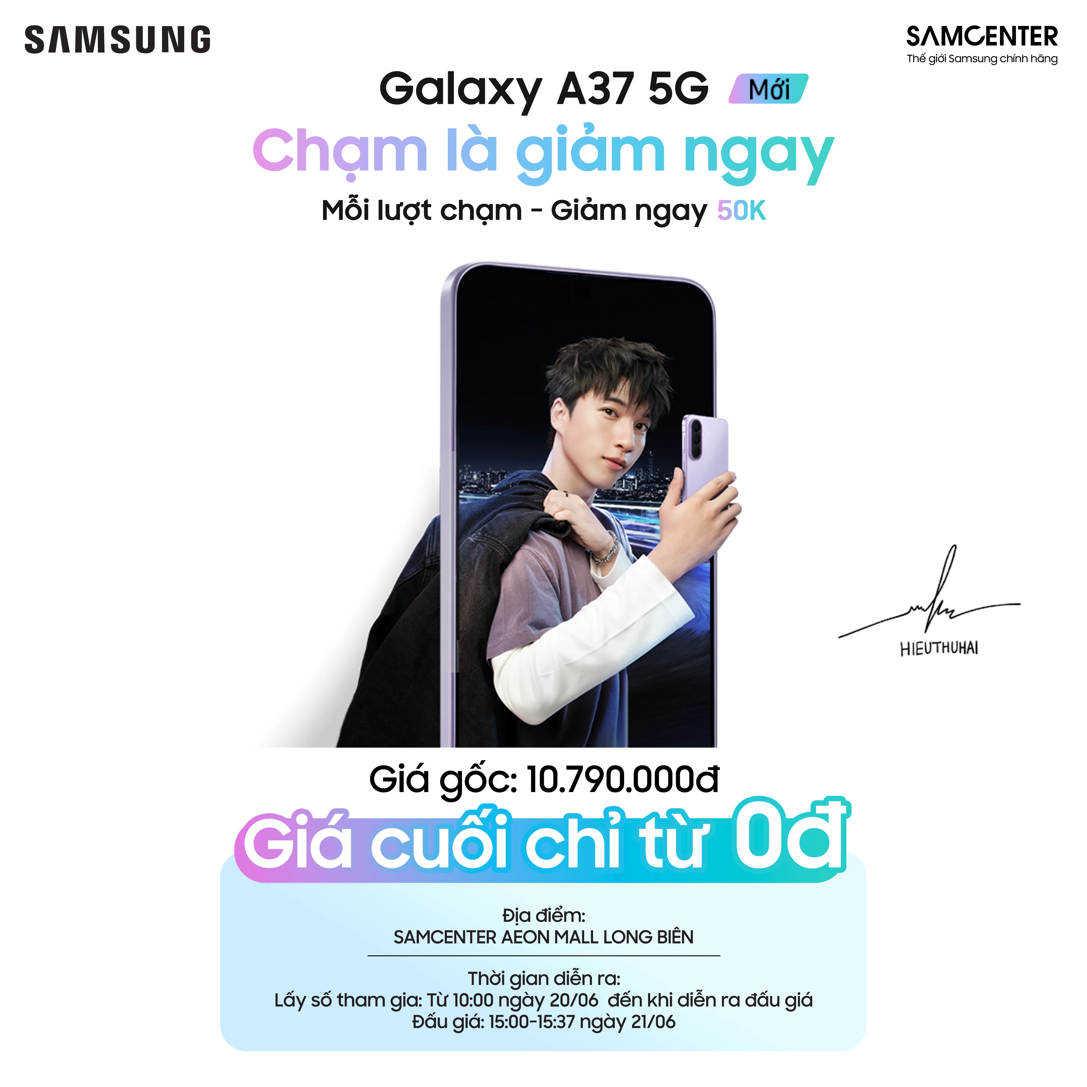 sự kiện đấu giá Samsung Galaxy A37